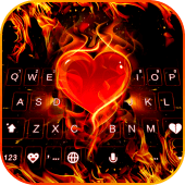 Flaming Heart Theme Apk