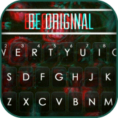 Glitch Roses Keyboard Background Apk