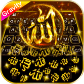 Gold Allah 3D Gravity Keyboard Apk