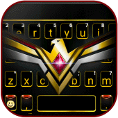 Golden Black Eagle Keyboard Background Apk