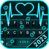 Neon Heart Love Theme Apk