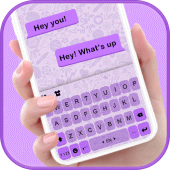 Simple Purple SMS Theme Apk