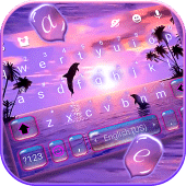 Sunset Sea Dolphin Keyboard Th Apk