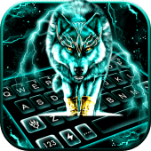 Thunder Neon Wolf Theme Apk