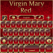 Virgin Mary Red Go Keyboard theme Apk