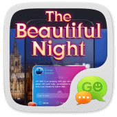 GO SMS PRO BEAUTY NIGHT THEME Apk