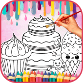 Cute Sweet Food Coloring Book Apk