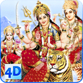 4D Maa Durga Live Wallpaper Apk