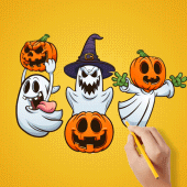 How to Draw Halloween | Coloring Book Apk