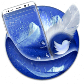 Feather Blue Launcher Theme Apk