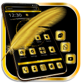 Gold Feather Theme Apk