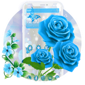 Elegant Blue Rose Theme? Apk