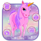 Galaxy Shiny Unicorn Theme Apk