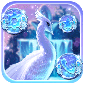 Beautiful Ocean Blue Peacock Theme Apk