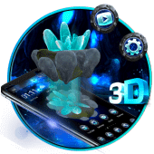 3D Crystal Theme 🌊🔮 Apk