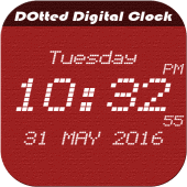 Dotted digital clock lwp free Apk