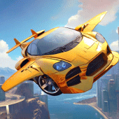 Flying Car Futuristic City Apk