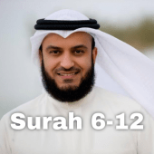 Quran Reading Mishary Rashid Surah 6-12 Offline Apk