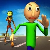 Scary Baldi : Airport Escape Game Apk