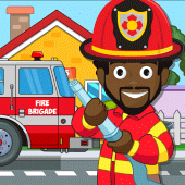 Pretend Town Fire Station Life Apk