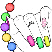 Glitter Nail Coloring Game Apk