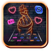 Neon finger love theme Apk