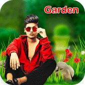 Garden Photo Frame : Cut paste Editor Apk