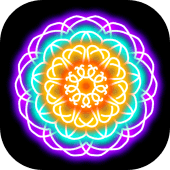 Glow Magic Doodle kaleidoscope Apk