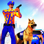 Real Police Dog Chase 2019: City Crime Cop Car Apk