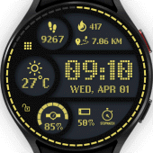 Sporty Digital Watch Face Apk