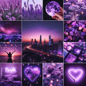 Aesthetic Purple Wallpaper HD Apk