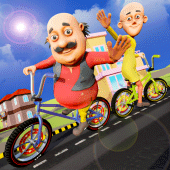 Motu Patlu Bicycle Riding Apk