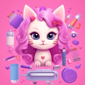 Idle Cat Makeover: Hair Salon Apk