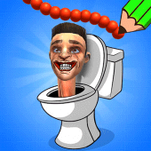 Draw To Smash : Toilet Puzzle Apk