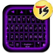 Neon(Violet) for TS Keyboard Apk