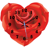 Rose Flower Clock Apk