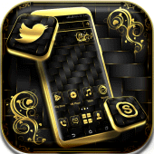 Gold Black Launcher Theme Apk