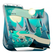 Moon Landscape Launcher Theme Apk