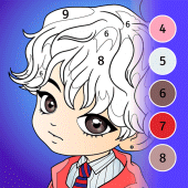 KPOP Chibi Coloring by Number Apk