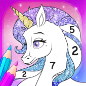 Rainbow Unicorn Color Numbers Apk