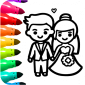 Princess Wedding Coloring Game Apk