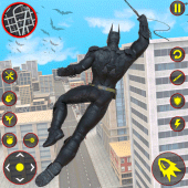 Flying Bat Hero Man Superhero Apk