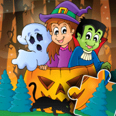 Halloween Puzzle for kids Apk