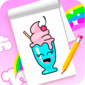 How to draw cute food Apk