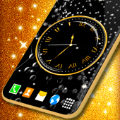 Black HD Clocks Live Wallpaper Apk