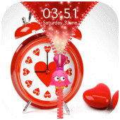 Clock Zipper Lock Screen Apk