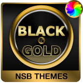 Black & Gold Theme for Xperia Apk