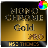 MonoChrome Gold Pro - Theme for Xperia Apk