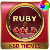 Ruby & Gold Theme for Xperia Apk