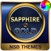 Sapphire Gold Theme for Xperia Apk